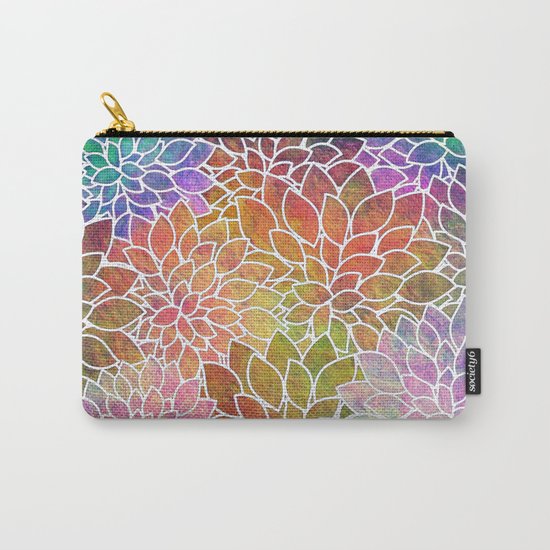 Floral Abstract 6 Carry-All Pouch