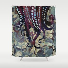 Metallic Ocean II Shower Curtain