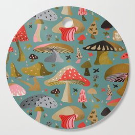 Mushroom Collection – Mint Cutting Board