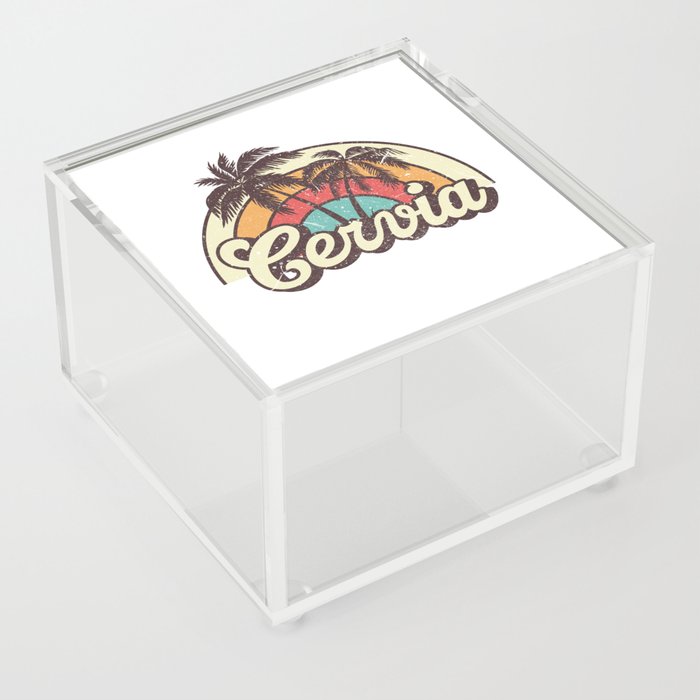 Cervia beach city Acrylic Box