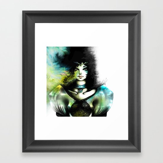THE GREEN WOMAN Framed Art Print