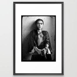 Frida Kahlo The Gun Art Mexican Framed Art Print
