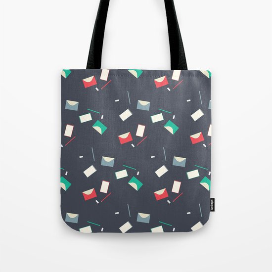 Stationery pattern Tote Bag
