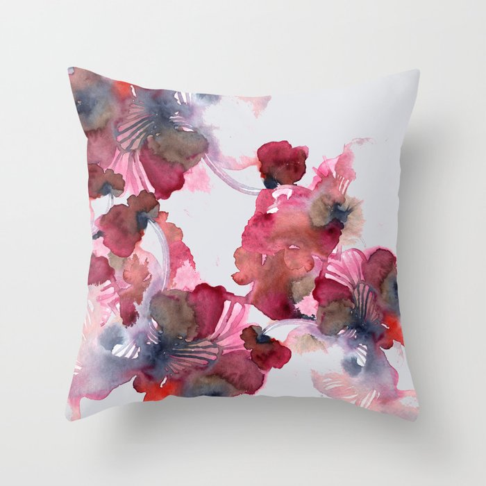 Blossoming Throw Pillow