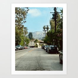 A Different View of the Hollywood Sign Art Print