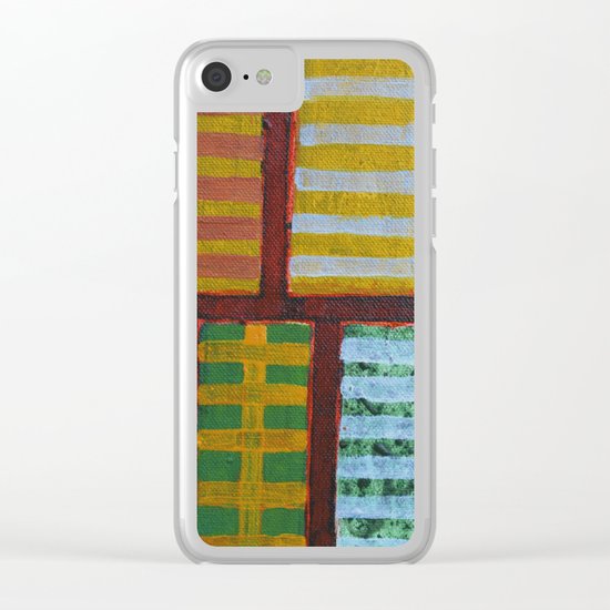Crossing Lines Clear iPhone Case