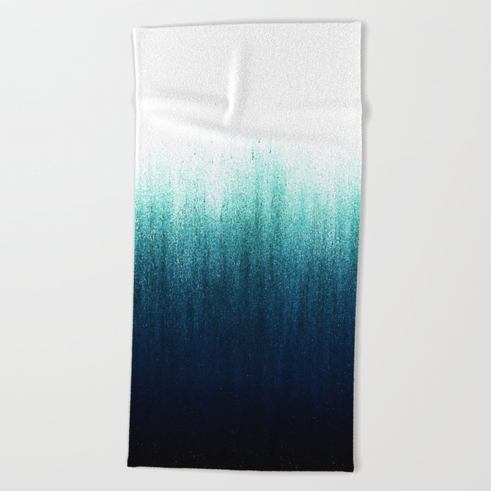 Teal Ombré Beach Towel