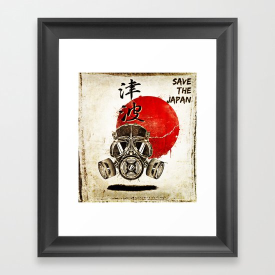 Don't forget Fukusima Framed Art Print