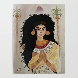 Ancient Egyptian  female musician  Poster
