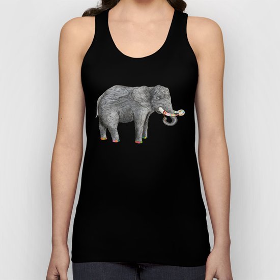 Artist Elephant Unisex Tank Top