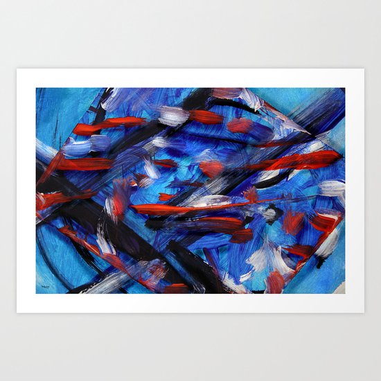 Acryl-Abstrakt 30 Art Print