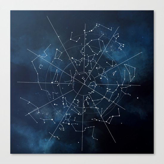 Celestial Map Canvas Print