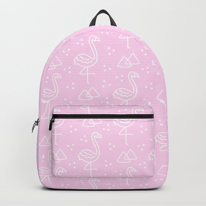 Flamingoes on Pink Backpack