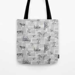 Farm Animals - Neutral Grey Tote Bag