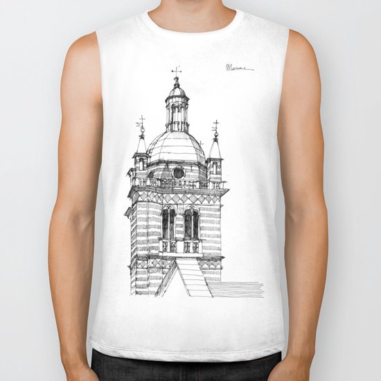 Campanile della cattedrale di Genova Biker Tank