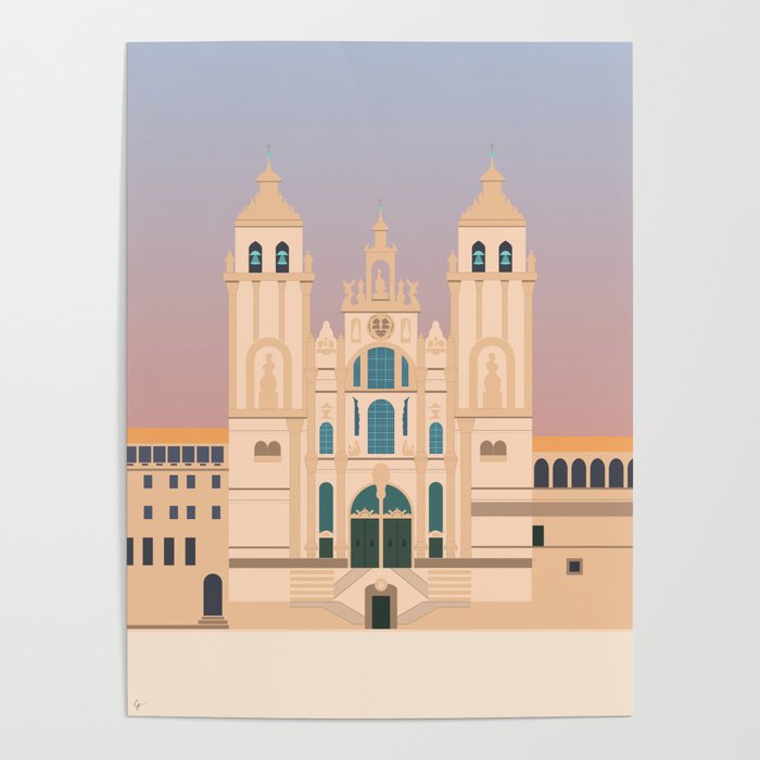 Santiago de Compostela Cathedral, Camino de Santiago, Galicia, Spain Poster