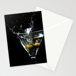 Martini at night Stationery Cards