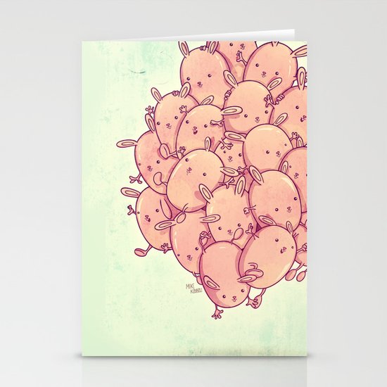 Cute bunnies Stationery Cards