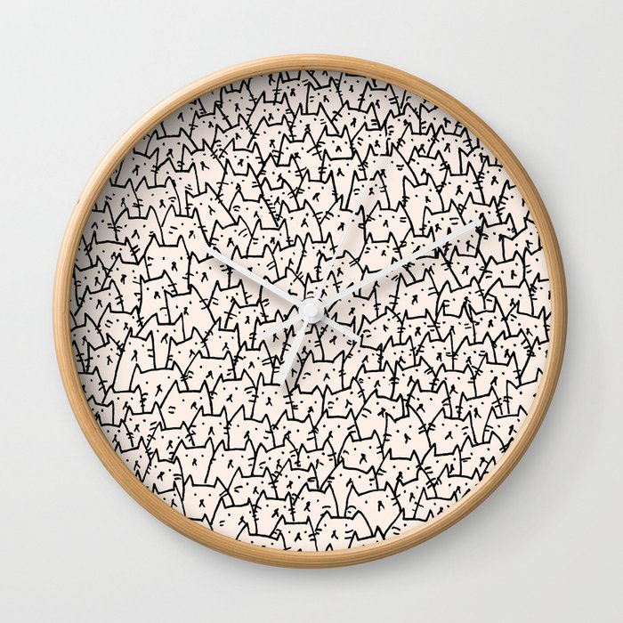 A Lot of Cats Wall Clock