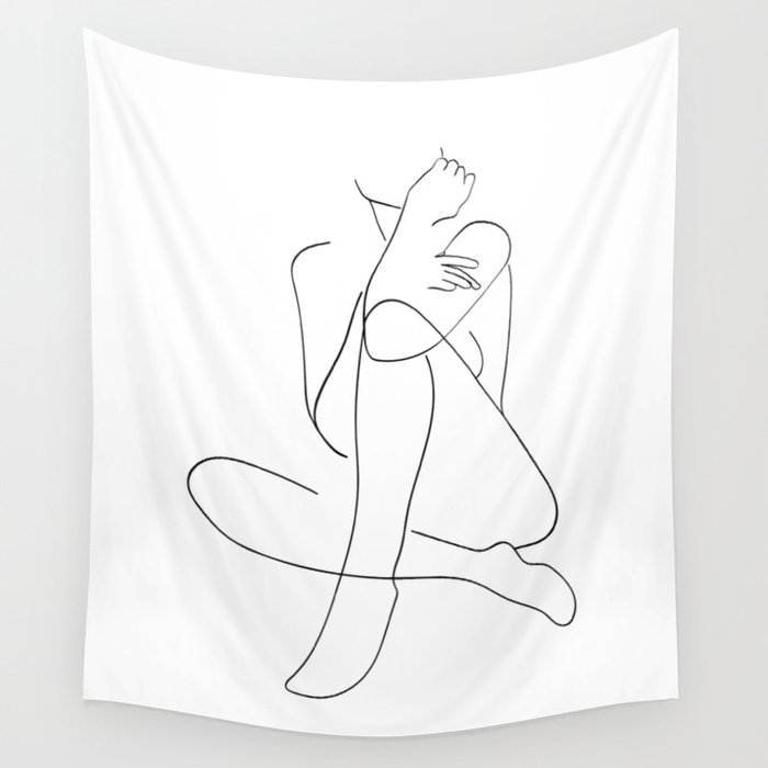 Figure Study Wall Tapestry