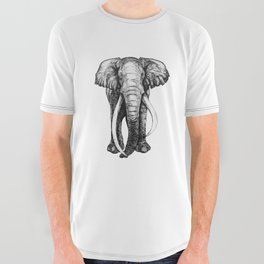 Hand drawn elephant All Over Graphic Tee