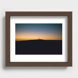 Western Sahara sunset Recessed Framed Print