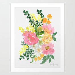 Whimsical Florals Art Print