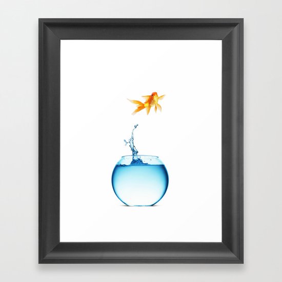 JUMPING Framed Art Print