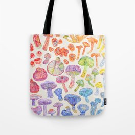 Wild Mushroom Rainbow - Neutral Tote Bag
