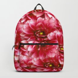 A Whole Bunch Of Red Dahlias Backpack