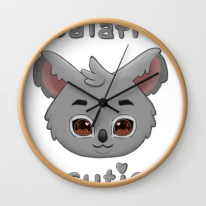 Koalafied cutie Wall Clock