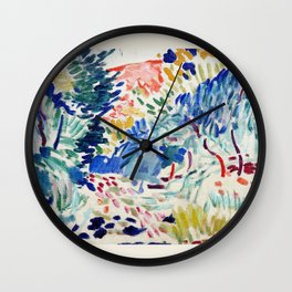 Henri Matisse - La Japonaise Woman beside Water - Exhibition Poster - Art Prints Wall Clock