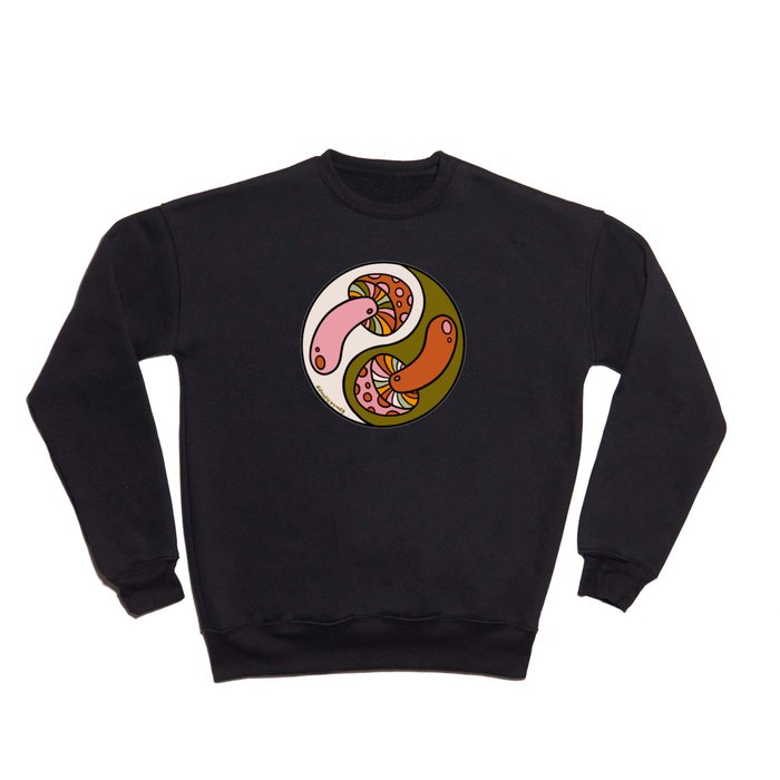 Mushroom Yin Yang Crewneck Sweatshirt
