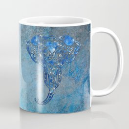 Blue Denim Elephant Coffee Mug