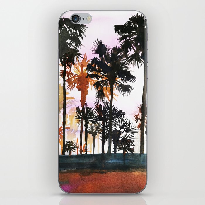 California dream, palm trees, sunset strip iPhone Skin