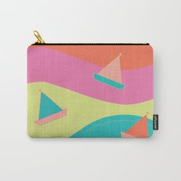 Origami sailboat at sea  Carry-All Pouch