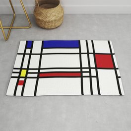 Piet Mondrian ,“ Composition No.10 ” Rug