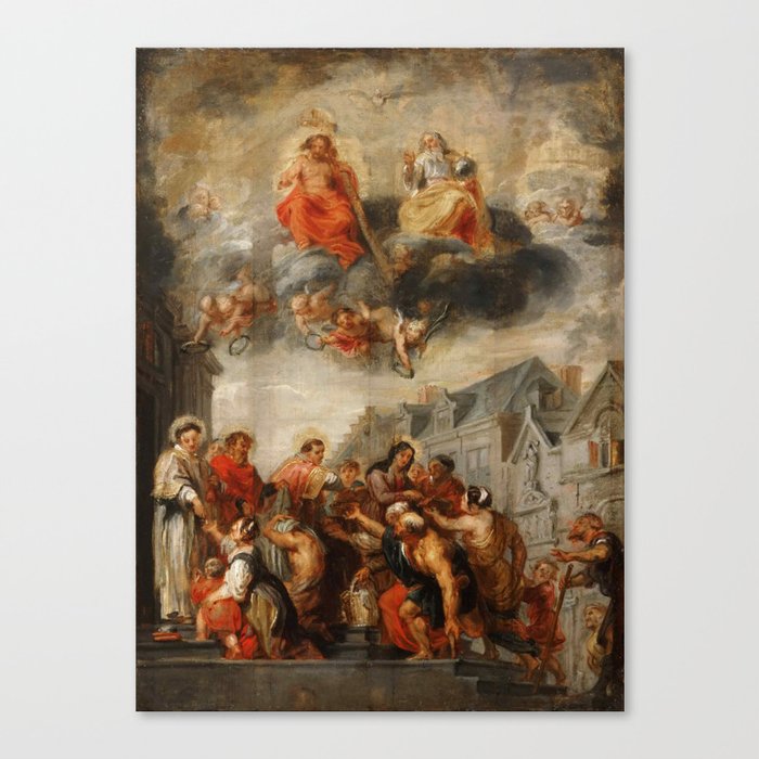 Classic painting of the saints Canvas Print