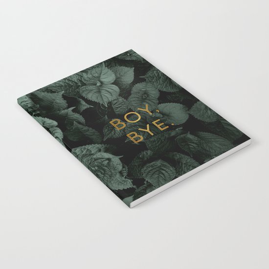 Boy, Bye - Vertical Notebook