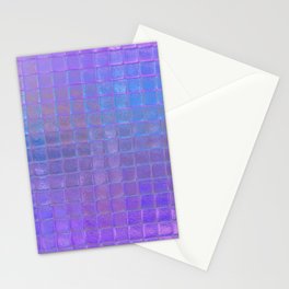 Iridescent Squares Stationery Card