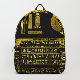 Ancient Egyptian Scarab Gold Obsidian Backpack | Mummy, Scarab, Isis, Obelisk, Gold, Ra, Pharaoh, Graphicdesign, Horus, Jade 