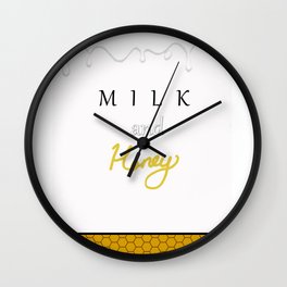 Milk And Honey II Wall Clock