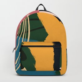 Memphis design style  Backpack | Colorful, 1970S, Handdraw, Animalspots, Midcenturymodern, Modern, Vectorprint, Leavespattern, Pastelcolors, Abstract 
