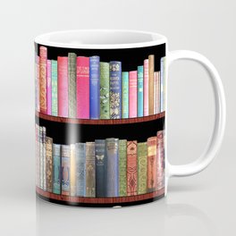 Book Lovers Gifts, Antique bookshelf Coffee Mug