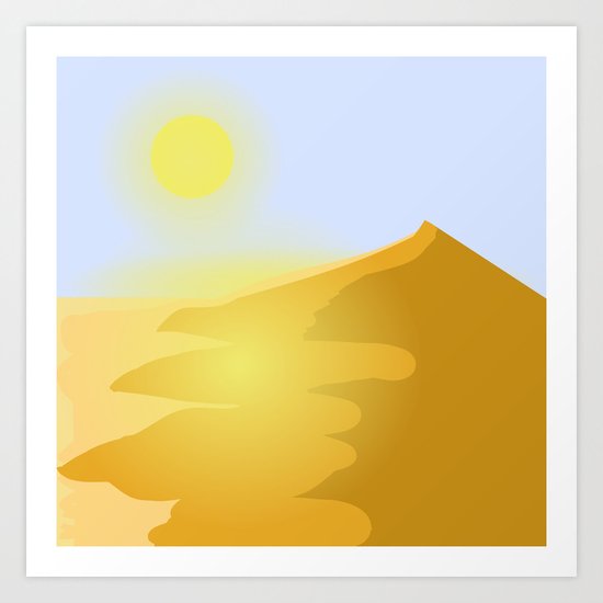 Sand and heat Art Print