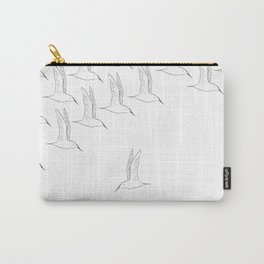 Be Different - Wild Life Birds Black White Carry-All Pouch