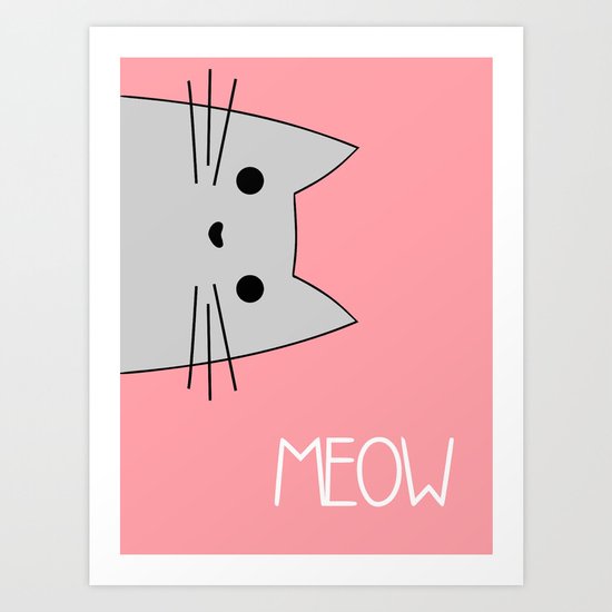 Meow Art Print