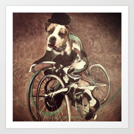 Francis Bacon Bicycle Bully Art Print
