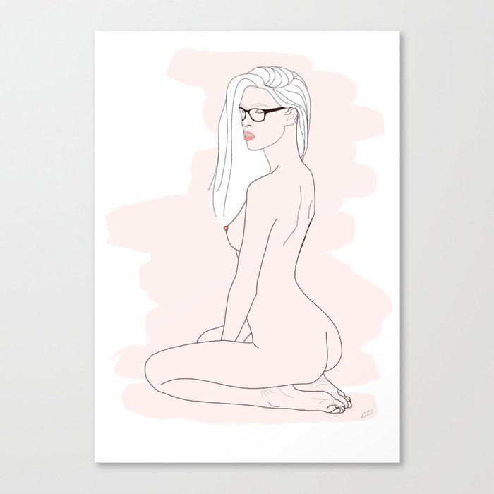 Minimal nude Canvas Print