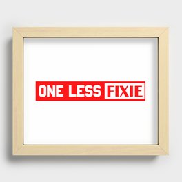 One Less Fixie Recessed Framed Print